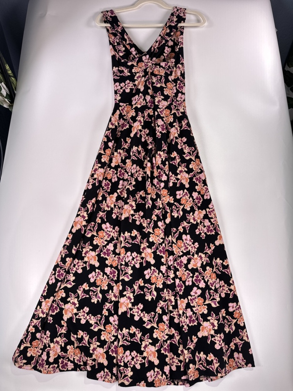 Pact Like New Organic Cotton Open Back Floral Maxi Dress M - Picture 4 of 12